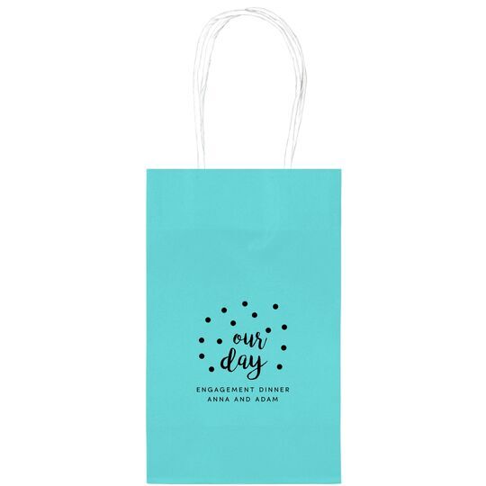 Confetti Dots Our Day Medium Twisted Handled Bags