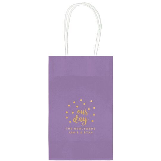 Confetti Dots Our Day Medium Twisted Handled Bags