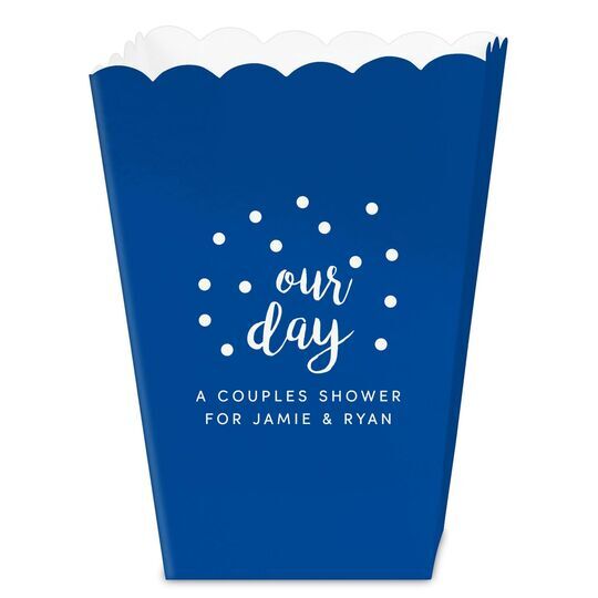 Confetti Dots Our Day Mini Popcorn Boxes