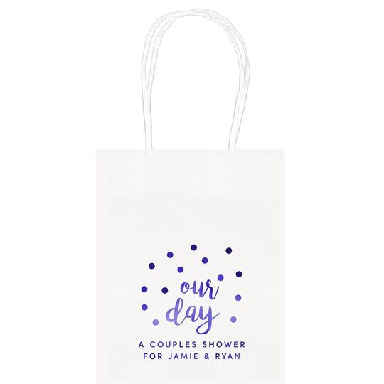 Confetti Dots Our Day Mini Twisted Handled Bags