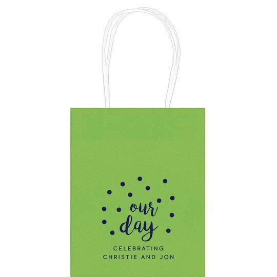 Confetti Dots Our Day Mini Twisted Handled Bags