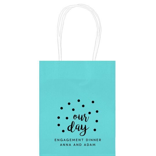 Confetti Dots Our Day Mini Twisted Handled Bags