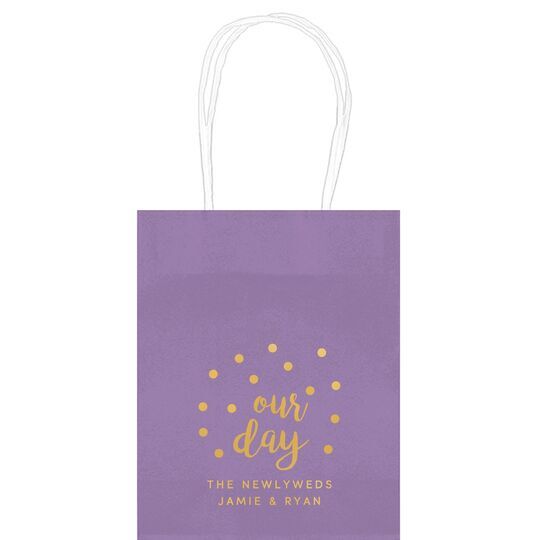 Confetti Dots Our Day Mini Twisted Handled Bags