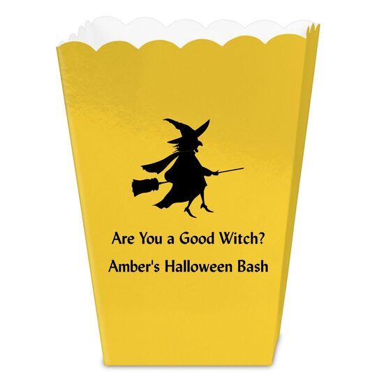 Flying Witch Mini Popcorn Boxes