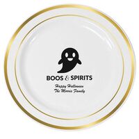 Boos & Spirits Premium Banded Plastic Plates