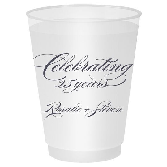 Romantic Celebrating Shatterproof Cups