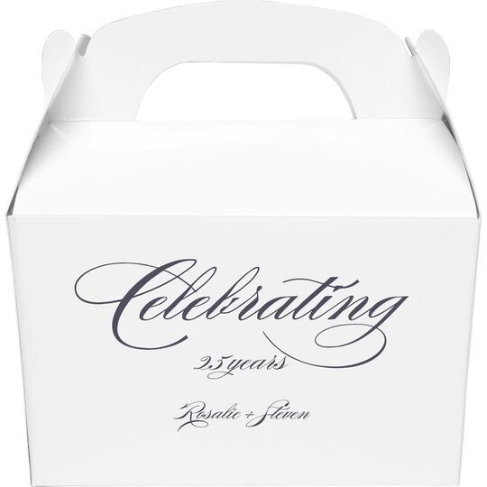 Romantic Celebrating Gable Favor Boxes