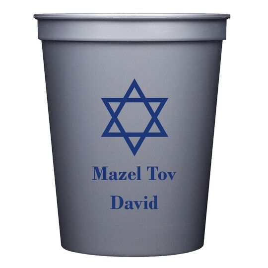 Traditional Star of David Stadium Cups