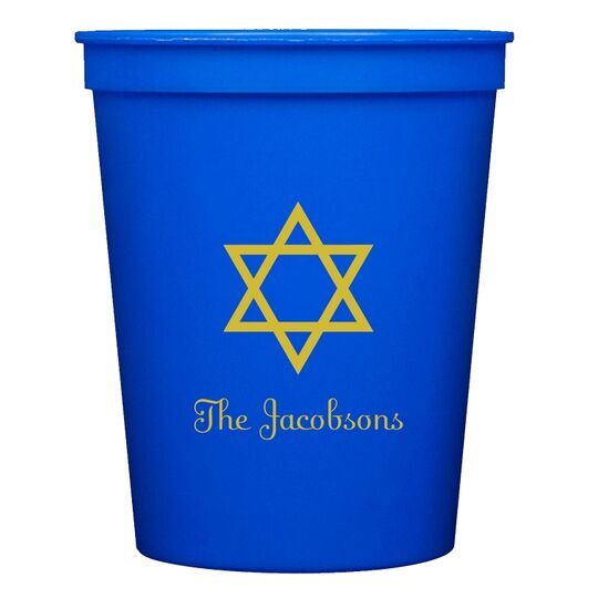 Traditional Star of David Stadium Cups