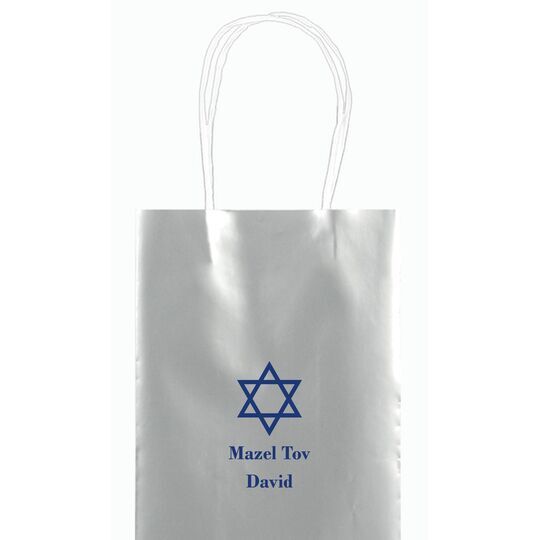 Traditional Star of David Mini Twisted Handled Bags