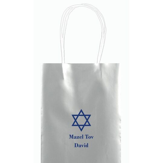 Traditional Star of David Mini Twisted Handled Bags