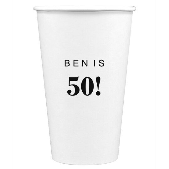 Big Year Printed Paper Coffee Cups