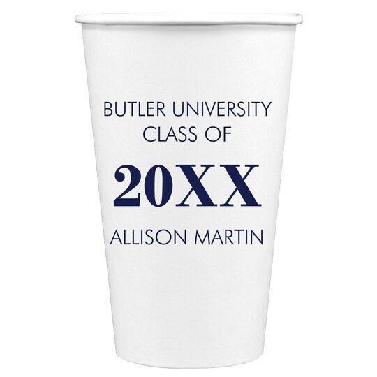 Big Year Printed Paper Coffee Cups