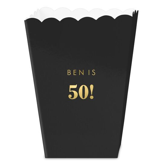 Big Year Printed Mini Popcorn Boxes