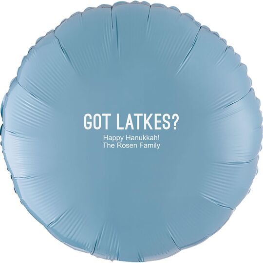 Got Latkes Mylar Balloons