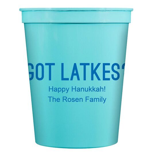 Got Latkes Stadium Cups