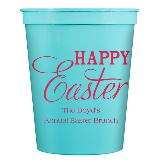 Happy Easter Stadium Cups