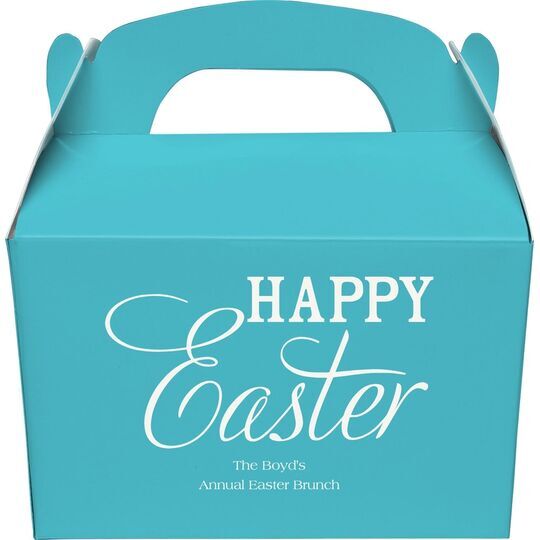 Happy Easter Gable Favor Boxes