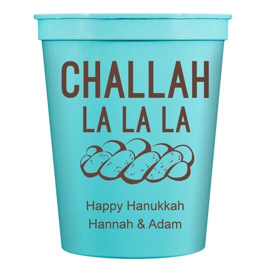 Challah La La La Stadium Cups