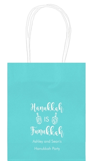 Hanukkah Is Funukkah Mini Twisted Handled Bags