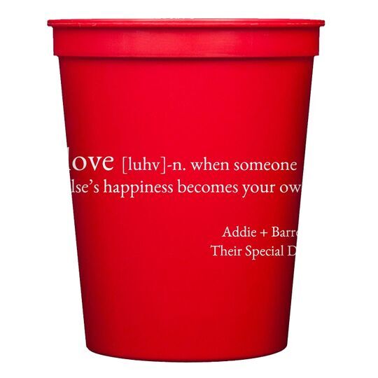 Definition of Love Stadium Cups