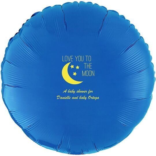 Love You To The Moon Mylar Balloons