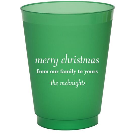 Any Text You Want Colored Shatterproof Cups