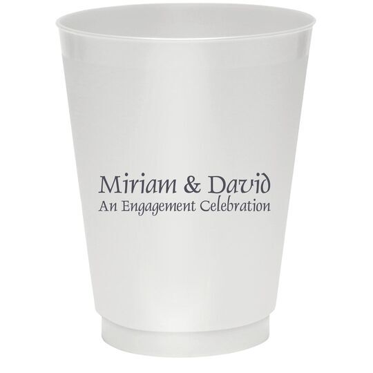 Any Text You Want Colored Shatterproof Cups