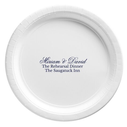 Any Text You Want Paper Plates