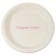 Any Text You Want Plastic Plates Image 5 of 7