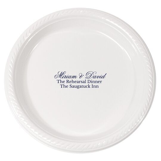 Any Text You Want Plastic Plates