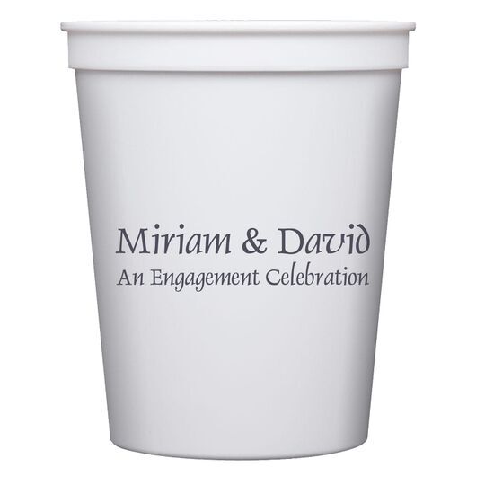 Any Text You Want Stadium Cups