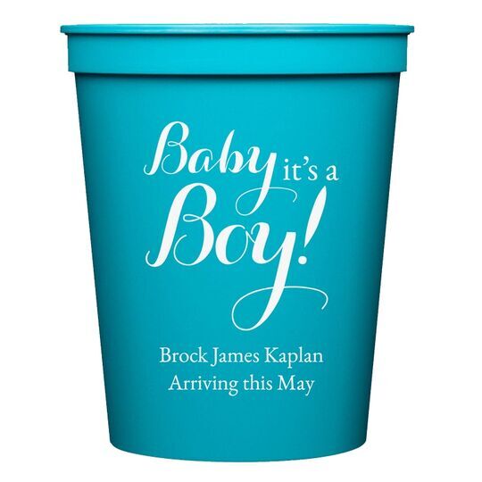 Baby It's A Boy Stadium Cups