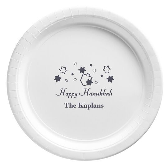 Happy Hanukkah Paper Plates