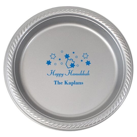 Happy Hanukkah Plastic Plates