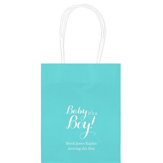 Baby It's A Boy Mini Twisted Handled Bags