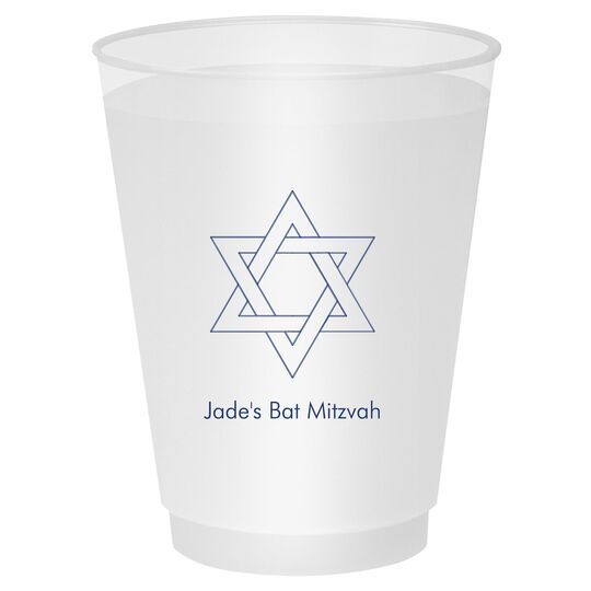 Interlocking Star of David Shatterproof Cups