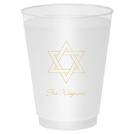 Interlocking Star of David Shatterproof Cups