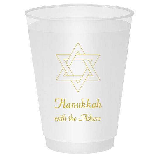 Interlocking Star of David Shatterproof Cups