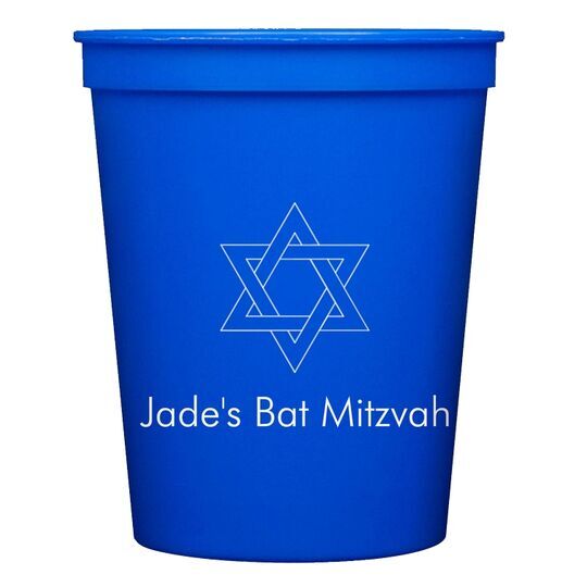 Interlocking Star of David Stadium Cups