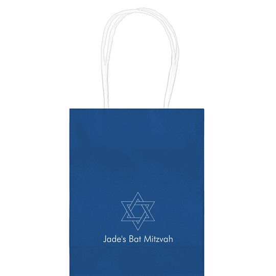 Interlocking Star of David Mini Twisted Handled Bags