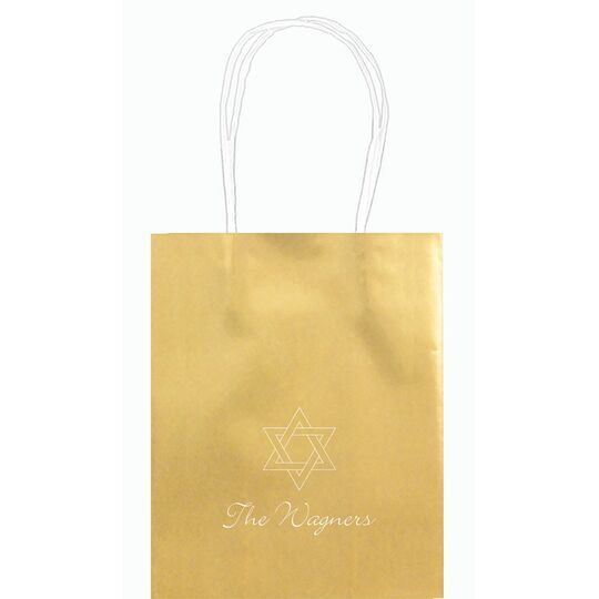 Interlocking Star of David Mini Twisted Handled Bags