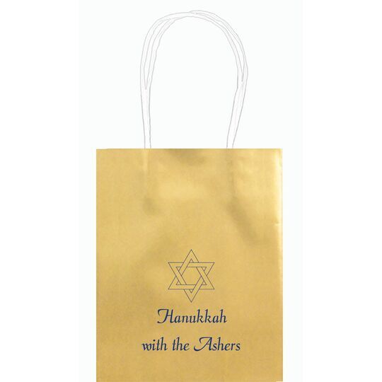 Interlocking Star of David Mini Twisted Handled Bags