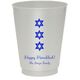 Star of David Row Colored Shatterproof Cups Image 2 of 2