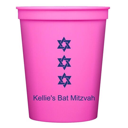 Star of David Row Stadium Cups