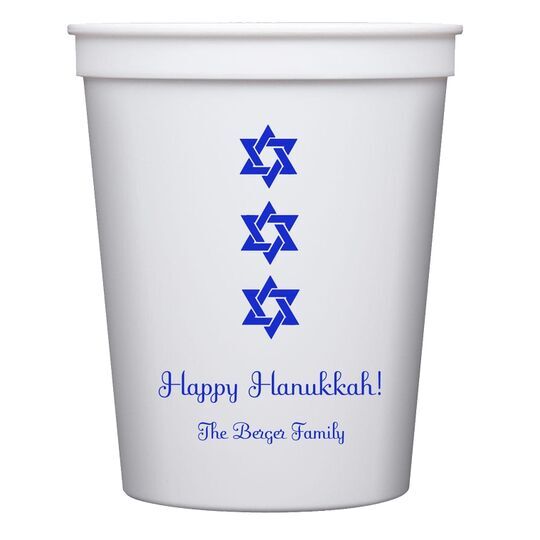 Star of David Row Stadium Cups