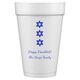 Star of David Row Styrofoam Cups Image 2 of 2