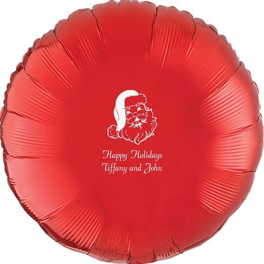 Happy Santa Claus Mylar Balloons