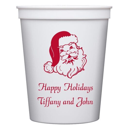 Happy Santa Claus Stadium Cups