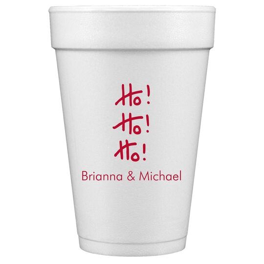 Fun Ho Ho Ho Styrofoam Cups